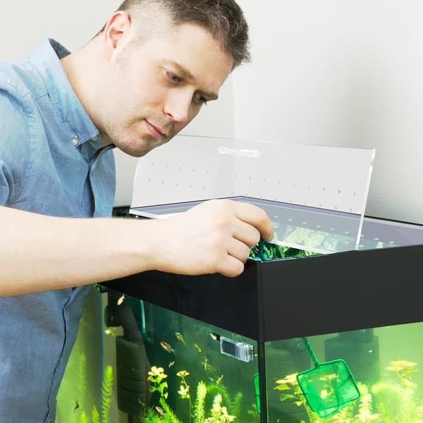 Akvarium Polykarbonat Baldakin Sett 2 Stk Tommer for Clear 48x13in