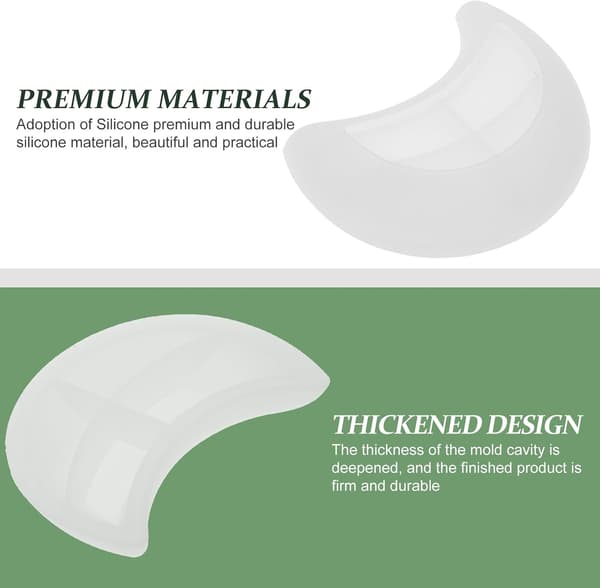 DIY Silikone Måneformet Harpiksform til Epoxypladefremstilling, Kreativ Opbevaringsbakkeform