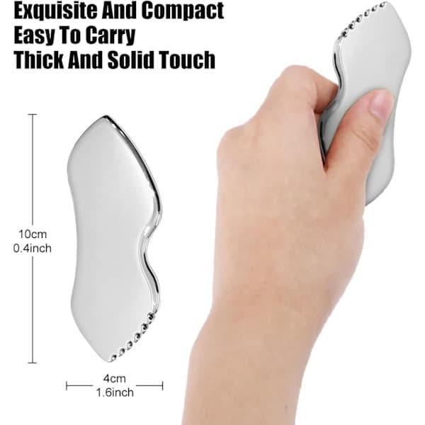 Gua Sha Tool, Guasha Tool Face, Stainless Steel Sculpting Tool, Gua Sha Tool with Smoother Surfaces for Body Care
