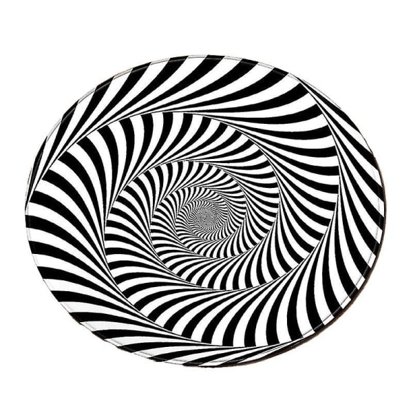 Rund Vision Tæppe 3D Visuel Tæppe Gulvmåtte Hjem Dekoration D