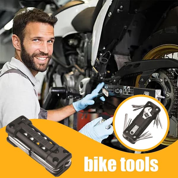 Multifunctional Combination Tool, Outdoor Camping Bicycle Motorcycle Tool KT-02, Lightweight Safety Maintenance Tool
