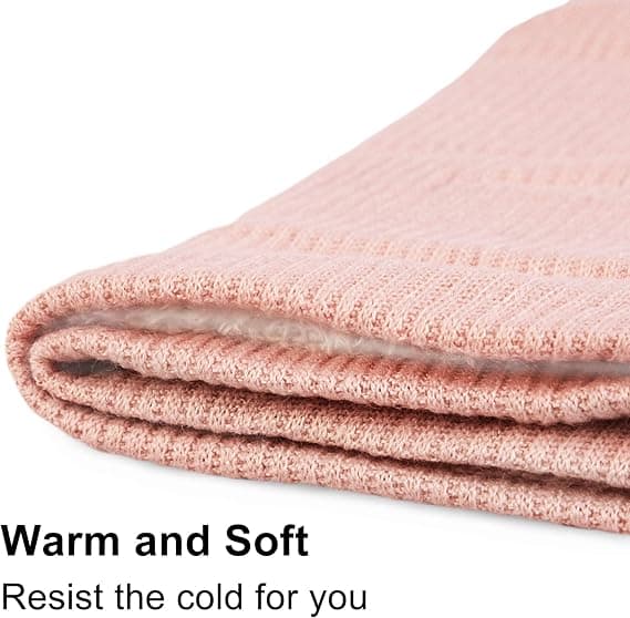 Varm Vinterhalsedisse Sæt Med 2 Vindtæt Unisex Grå Rosa 25x24cm Til Mænd Kvinder
