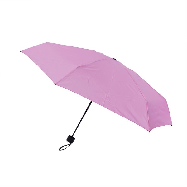 1st Mini lättvikts 5 hopfällbart paraply solskydd Vindtätt paraply Anti-uv Portabelt reseparaply Pink