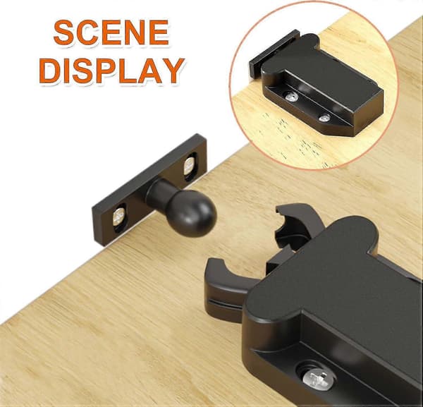 6 Pieces Black Push-to-Open Latches, Touch Release Door Catches, Automatic Pop Up Function Cabinet Locks, ABS Push Latches db