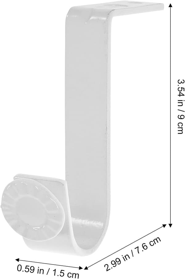 2 stk Gardinfeste Gardinstang Monteringsbraketter 22mm Rørdiameter Jernmateriale Elegant