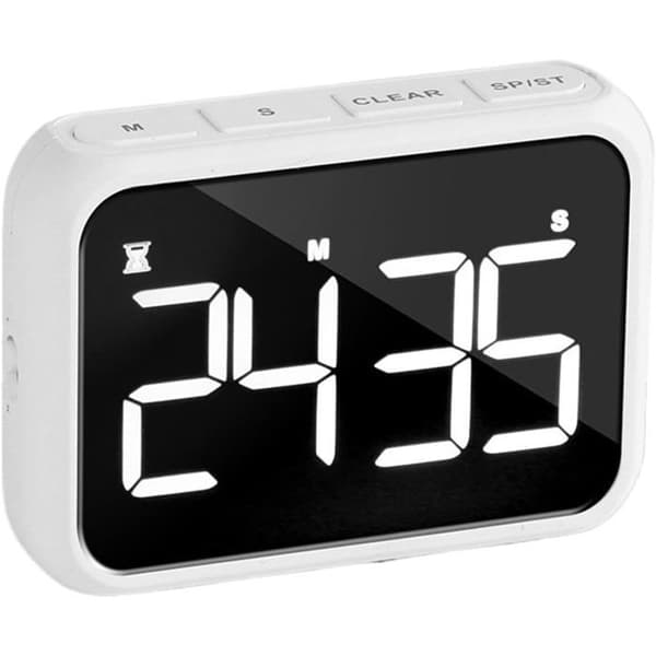 Elektronisk LED-timer Uppladdningsbar Stor Skärm Kökstimer Alarm Snooze Timer YYV