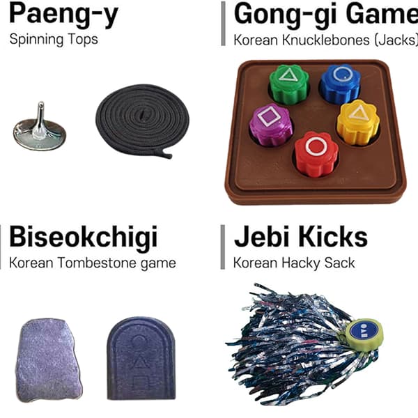 n Folkspel Sæt (n Traditionelt Spil) - Jebi Chagi