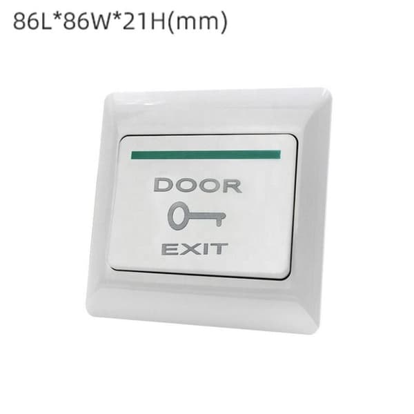 Door Exit Button for Electric Lock Security System, 86 x 86 mm, DOOR EXIT