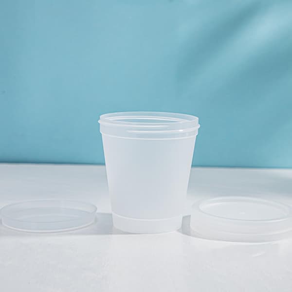5 st 200g Resesminkburkar Set, Matta Frostat Pp Kosmetiska Krämbehållare med Lock