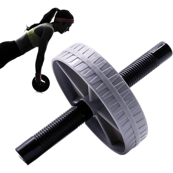 Ab Wheel - Bärbar magträningsrulle med handtag - Magtränare för fitness, muskelskulptur,