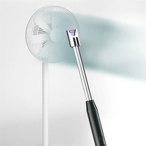 Stearinlys, elektrisk genopladelig lysbuetænder med LED-batteridisplay Lang fleksibel hals USB-lighter til lyse stearinlys Gaskomfurer Campi
