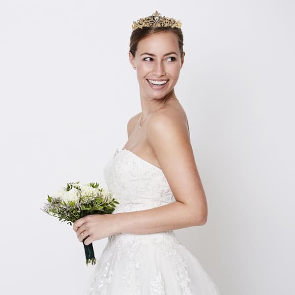 Brudekrone Tiara Rhinestone Legering Hodeplagg for Kvinner Bryllup