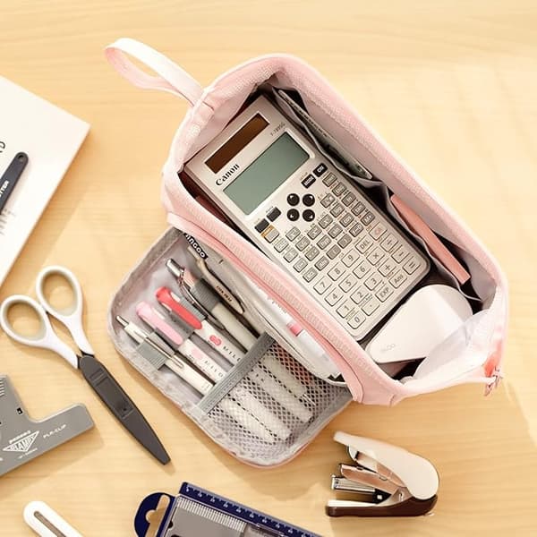 Pencil Case Large Capacity Pen Bag Handheld Pencil Pouch Cosmetic