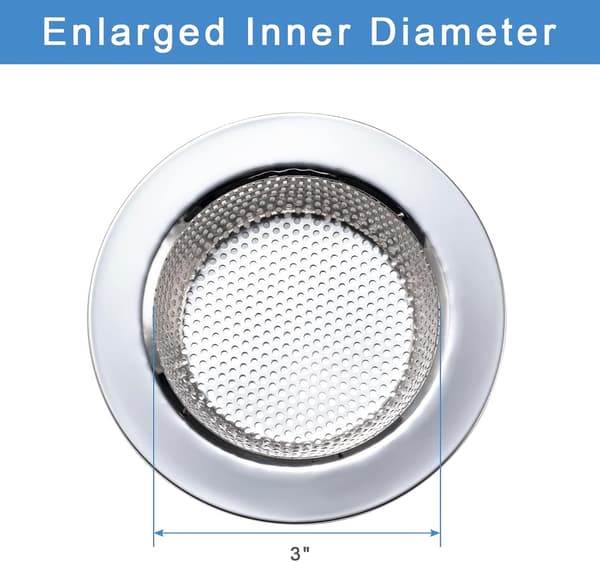 2 st diskbänksil för de flesta diskhoavloppskorgar, uppgraderad dubbellagersäker design diskbänksil (4,5 tum).