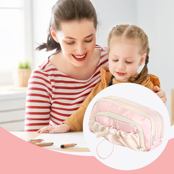 Cute Pencil Case - Drawstring Pencil Pouch | Large Capacity Waterproof Storage Bag for School Supplies (DB)