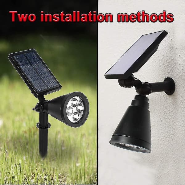 Plug-in solcellelampe til planter LED vækstlys + 4 LED-planter