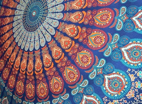 Present Gobelängtepper Hippie Mandala Bohemian Psykedelisk