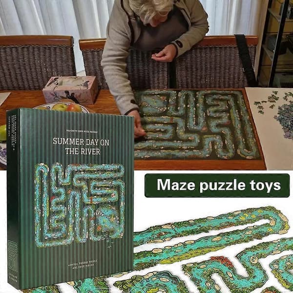 Edge Puzzle Game, Unique River Themed Puzzle