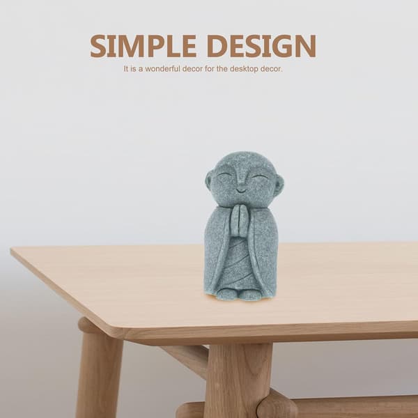 Bluestone Sand Buddha Hagefigur med Intrikat Design for Fredfull Atmosfære