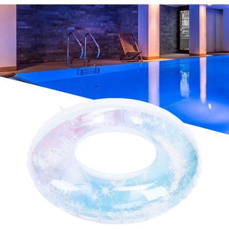 229 cm (90 inch) PVC Pool Float with Glitter and Starry Sky Design. Colorful Summer Float.