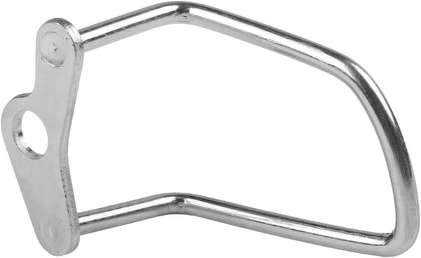 2 x Bagagebærerbeskyttelse 1 Rustfrit Stål Cykelgear til Utilsigtet Kollision Sort Sølv Black 1 Silver