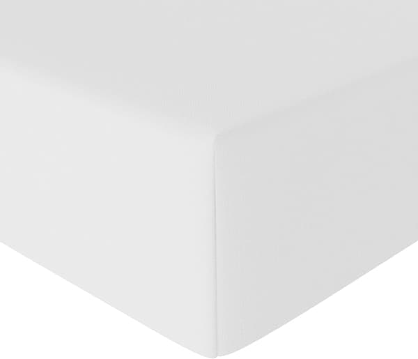 Basics Fitted Sheet, 180 x 200 x 30 cm, Polyester Microfiber til Tykke Madrasser op til 30 cm, Hvid