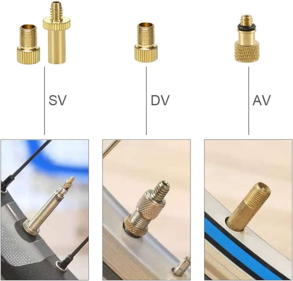 Cykelventiladapter, 16 messing cykelpumpeadaptere, kuglepumpenål, oppusteligt legetøj til balloner, dyseadapter, luftpumpe tilbehør til