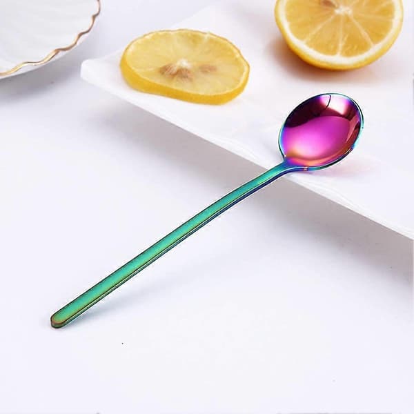 st Regnbuefargede Kaffeskjeer Rustfritt Stål Espressoskjeer 13.5 cm_max{F2}