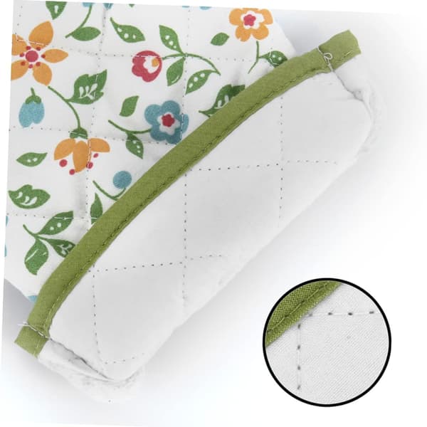 1 par grydelapper blomsterdesign bagehandsker varme