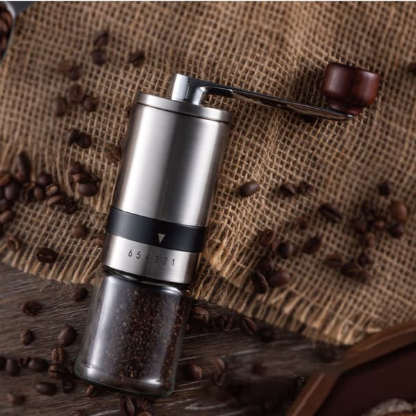 K4 Manual Coffee Grinder - Stainless Steel & Ceramic