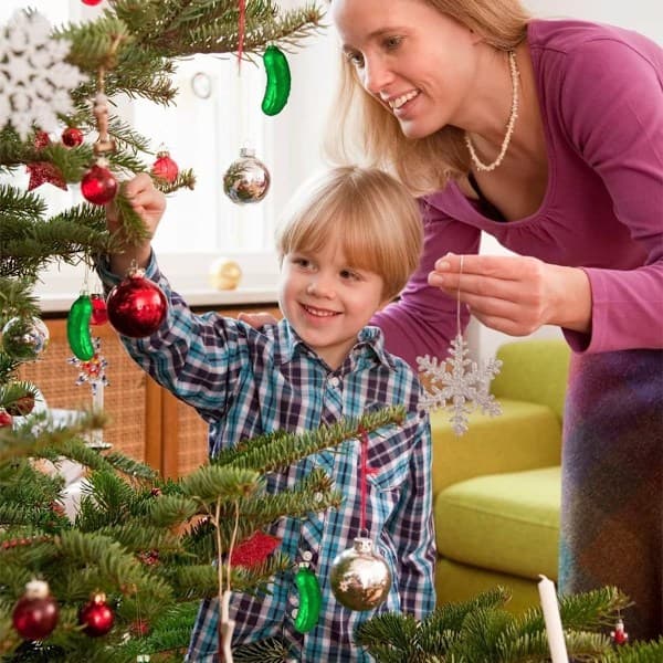 Christmas Tree Decorations Cucumber, 6 Pieces Christmas Tree Decorations Cucumber Pendants, Christmas Tree Cucumber