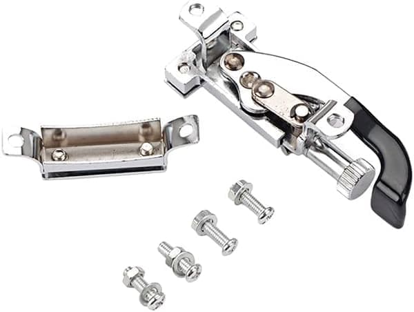 Snare Drum Strainer, Snare Drum Regulator Throw Off Butt End Set for Drum Parts Replacement Silver(Ho)