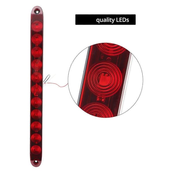 2-pack LED Red Trailer Brake Tail Light - 11 LEDs, for 12V Boats Trucks Trailers