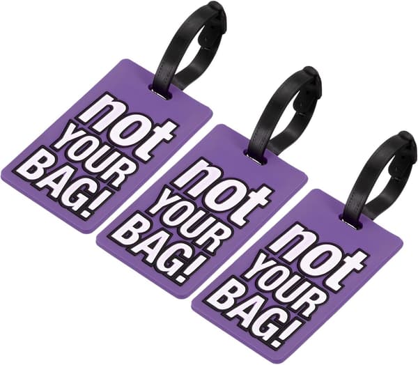 Bagagetagg 3-pack Lila Purple