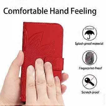 Wallet Case for Oppo A58 4G with Sunflower Pattern, Stand, and Hand Strap Style C Style C