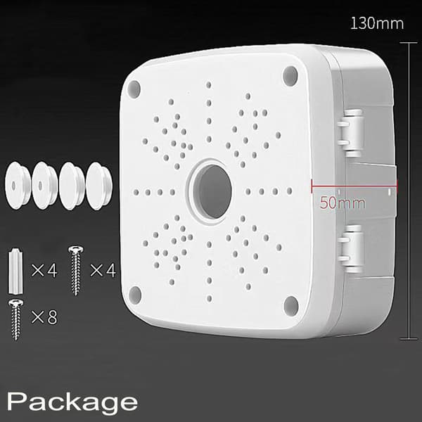 Universal Mounting Box for Camera and Dome, Cable Management Bracket, Inner Lid for Dome Camera