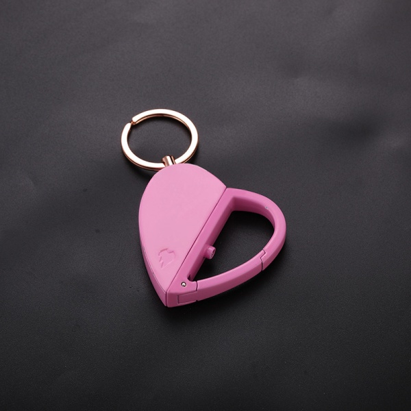 Oppladbar USB-nøkkelring Plasma Lighter Metal (rosa)