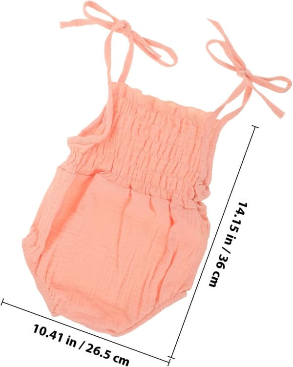 Bomull Lin Romper med Justerbare Stropper for Sommeren