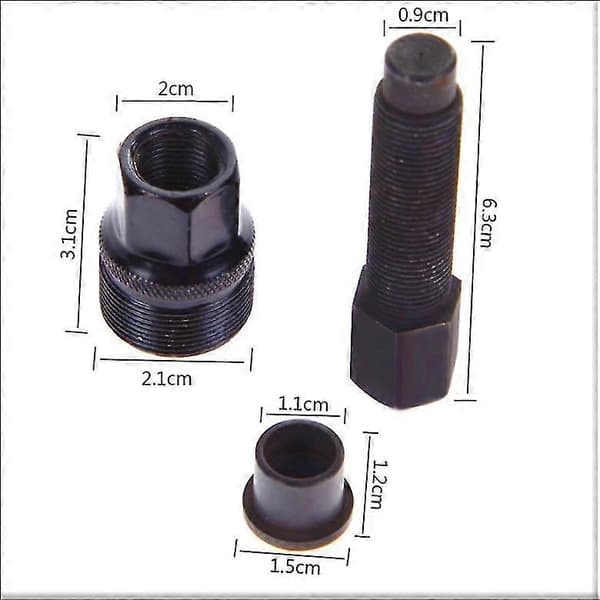 Crank Remover Arm Puller Professional Bicycle Crank Puller With Removable Head For Bicycle Repair Kit, Bicycle Axle Tool For Sports (1 pc, Black)