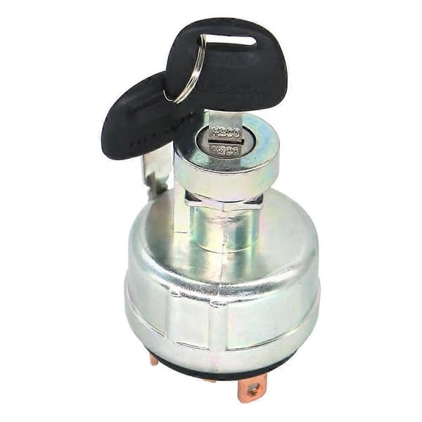 4186743 4186745 Ignition Lock with 2 Keys for EX160WD EX200 Excavator Ignition Lock Cylinder [DB] Silver Silver