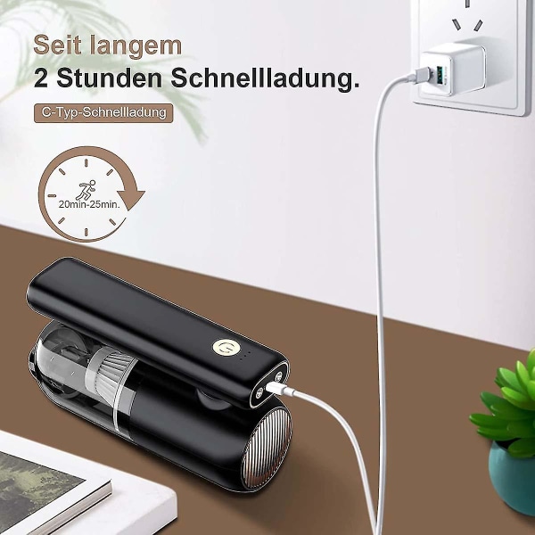 Håndholdt støvsuger 7000pa Ledningsfri Batteridrevet Håndholdt Støvsuger Med Led-lys, 2 Timer Kvi