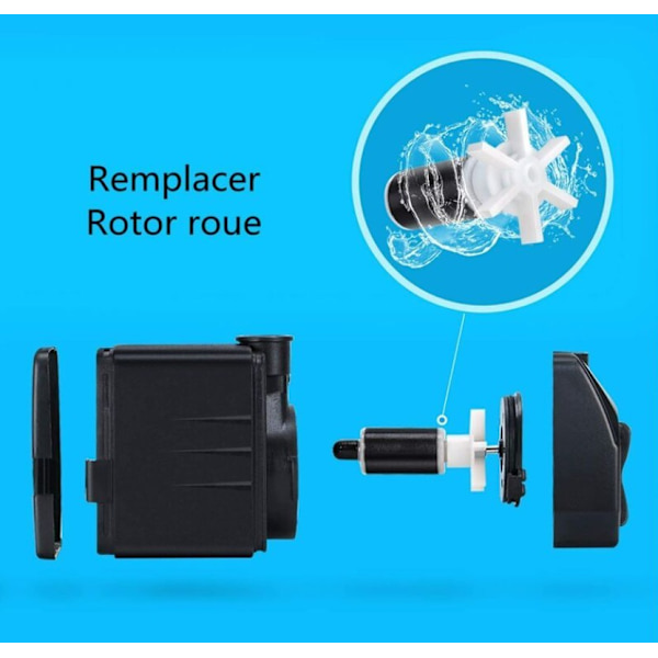Vandpumpe Udskiftningsimpeller, Akvarium Kanisterfilter Udskiftningsrotor Filter Impeller til Dam Pumpe