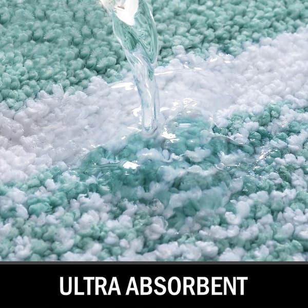 45x65cm skridsikker badeværelsesmåtte, maskinvaskbar absorberende brusemåtte,