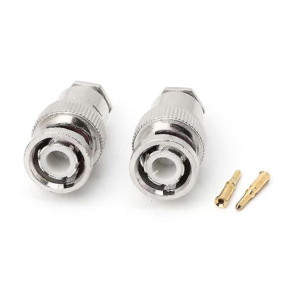 10st Rg58 BNC Male Connector For CCTV Security Coax Coupler Video BNC Connector