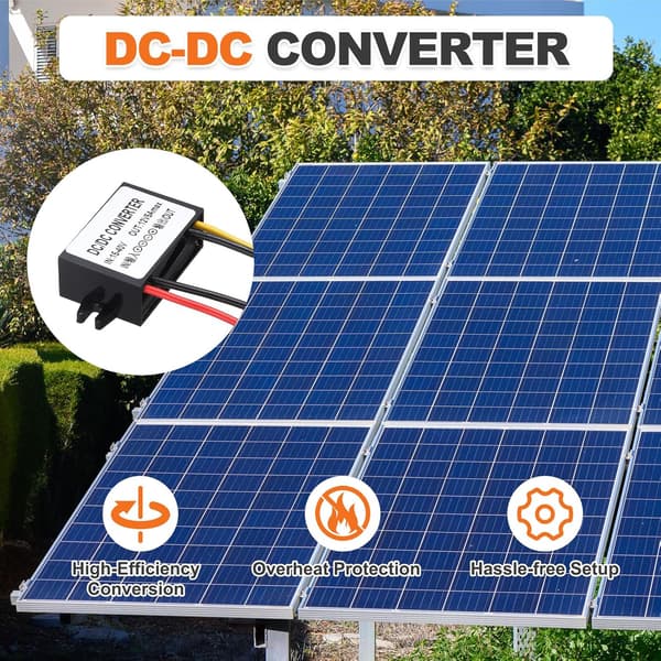 DC 12/24V til 6V strømomformer rød
