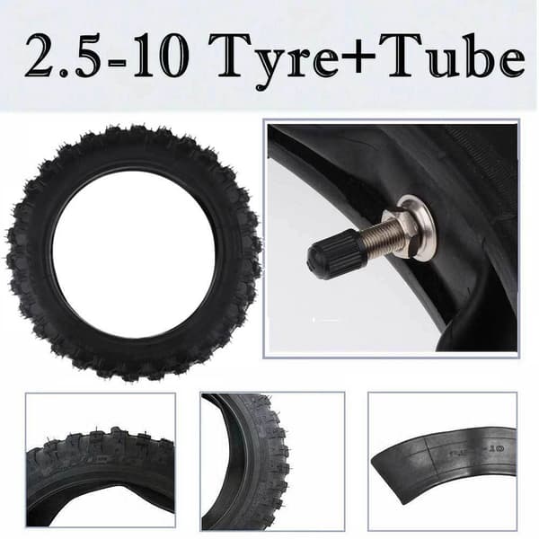 Dæk og slangesæt 2.50-10 2.50x10 til CRF50 XR50 PW50