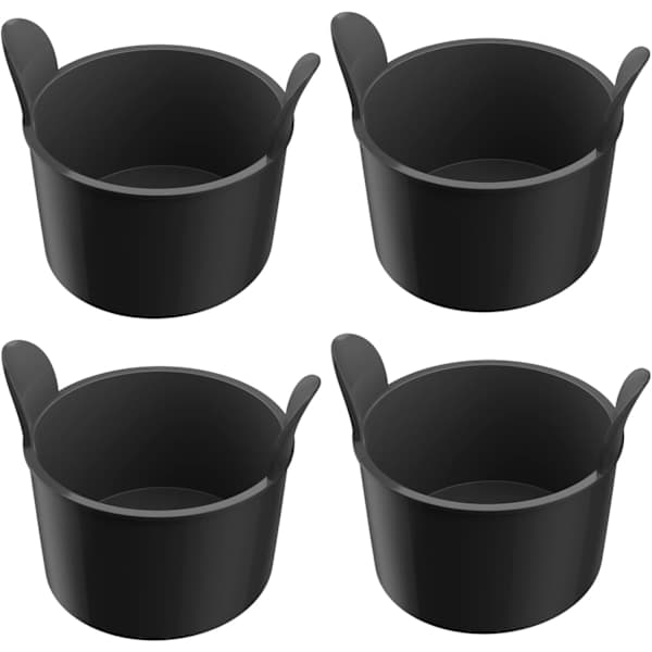 Ramekin för Airfryer, Äggformar för Airfryer, Set om 4 - Svart