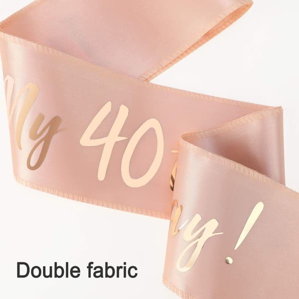 Rose Gold 40-årsdag Sash, Det er min 40-årsdag Sateng Sash for