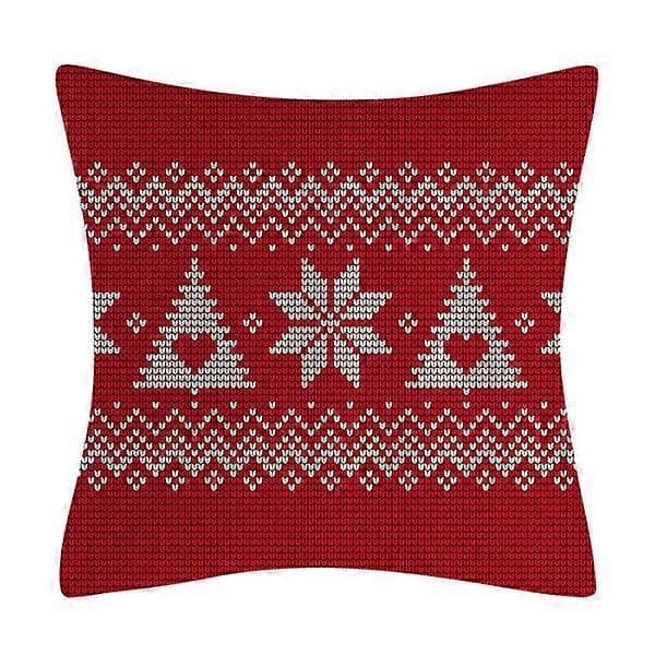 4-pack 45x45 cm kuddfodral Jul dekorativ soffa, ZQKLA