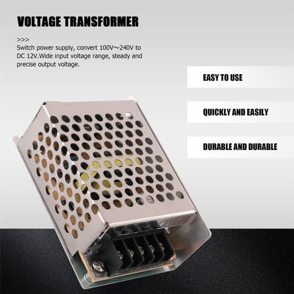 LED-strømafbryder spændingstransformator fra AC 100V 240V til DC 12V 3A 36W